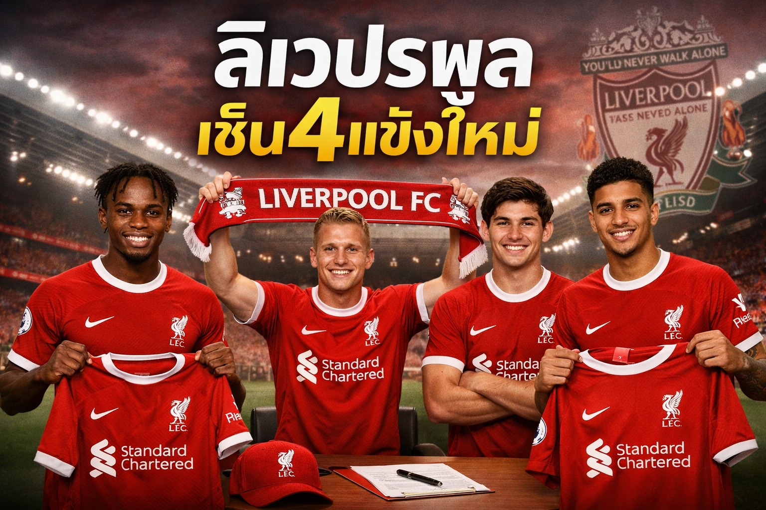 ลิเวอร์พูล เซ็น4แข้งใหม่