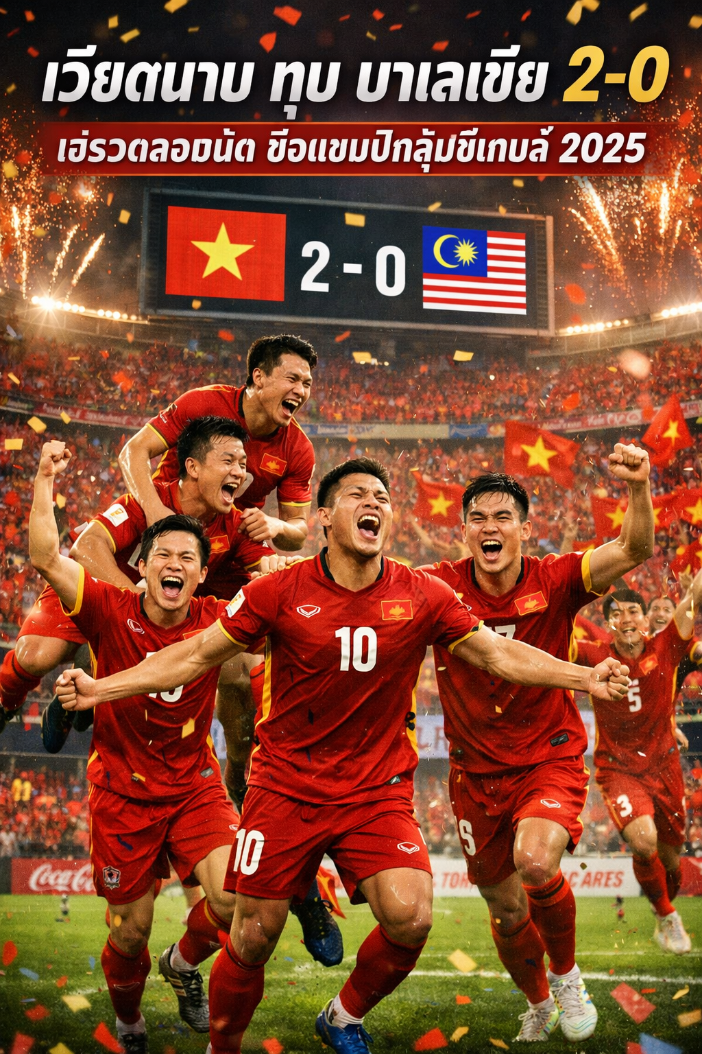 เวียดนาม ทุบ มาเลเซีย 2-0