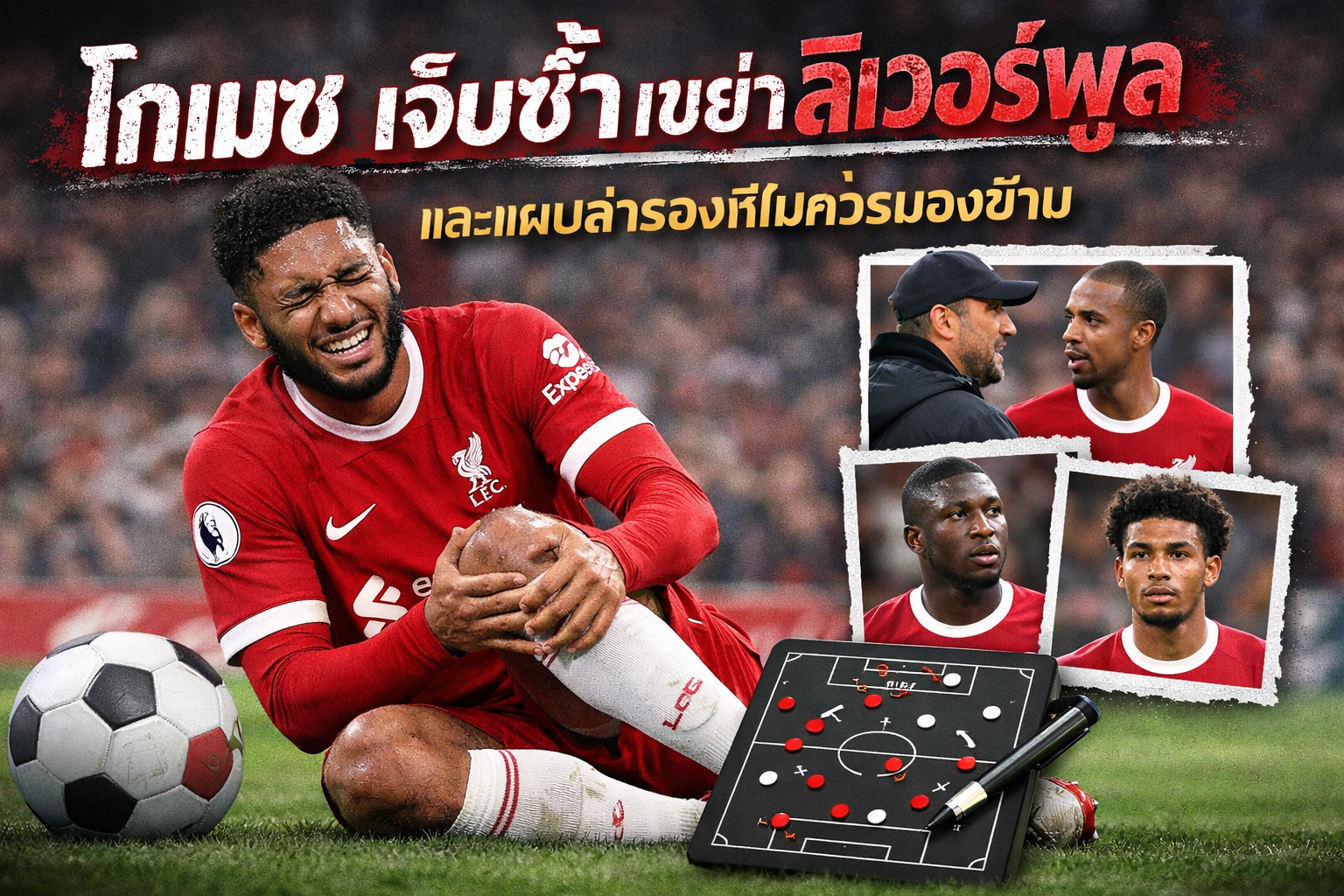 โกเมซ เจ็บซ้ำเขย่าลิเวอร์พูล